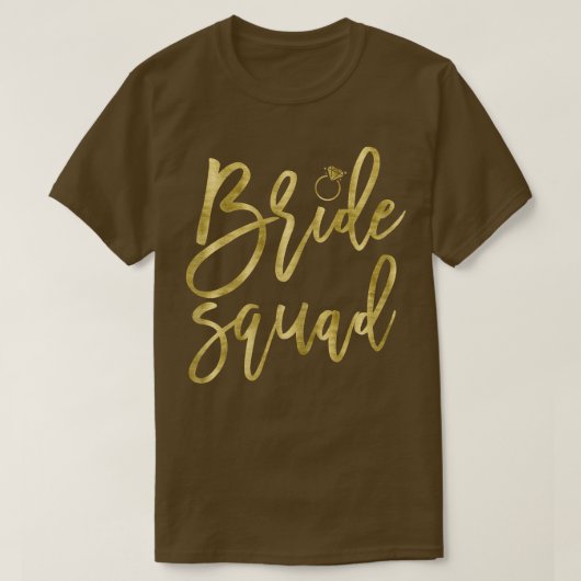 Weibchen Bride Squad Dark Yellow Ring Graphics Han T-Shirt (Design vorne)