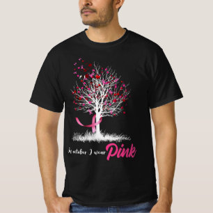 Weibchen Brustkrebs Bewusstsein, im Oktober tragen T-Shirt