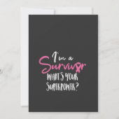 Weibchen Brustkrebs Bewusstsein Krebs Überleben Ta Einladung (Vorderseite)