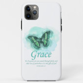 Weibchen Christliche Butterfly Verse:Grab Case-Mate iPhone Hülle (Rückseite)