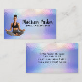 Weibchen, die sich im Kreuzgerüst sitzen | Pastel Visitenkarte (Vorne/Hinten)