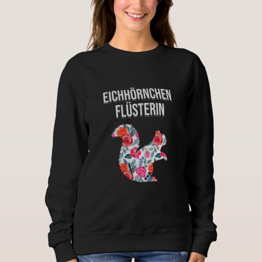 Weibchen Eichhörnchen Flüsternhörnchen Sweatshirt (Vorderseite)