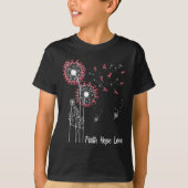Weibchen Faith Hope Liebe Brustkrebs Dandelion Flo T-Shirt (Vorderseite)