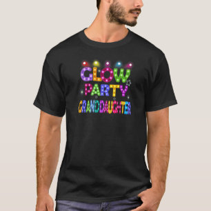 Weibchen Glow Party Grandtochter Geburtstagsleucht T-Shirt