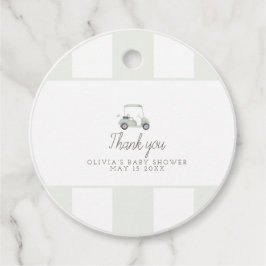 Weibchen-Golfwagen-Geschenk Geschenkanhänger