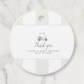 Weibchen-Golfwagen-Geschenk Geschenkanhänger (Vorderseite)