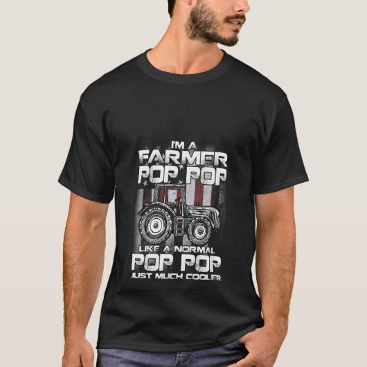 Weibchen Ich bin Bauer Pop Pop wie ein normaler Gr T-Shirt (Vorderseite)