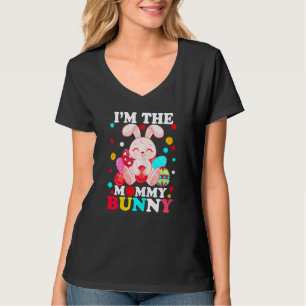Weibchen Ich bin die Mama Bunny Niedlich Matching T-Shirt
