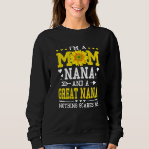 Weibchen Ich bin eine Mama Nana Großmutter Muttert Sweatshirt