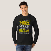 Weibchen Ich bin eine Mama Nana Großmutter Muttert T-Shirt (Vorne ganz)