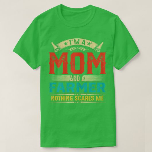 Weibchen Ich bin eine Mama und ein Bauer, der zum  T-Shirt (Design vorne)