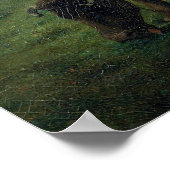 Weibchen ihre Kuh, 1858 Poster (Ecke)