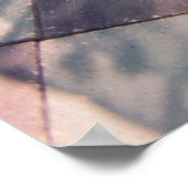 Weibchen in weißem Rosa und grünem Blumenrock und Poster (Ecke)