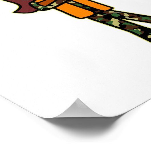 Weibchen jagen poster (Ecke)