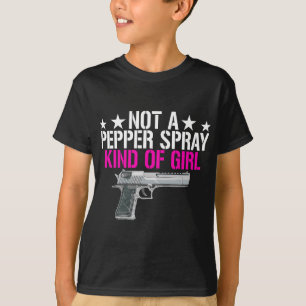 Weibchen keine Pfefferspray, eine Art Girl-Pro-Gun T-Shirt