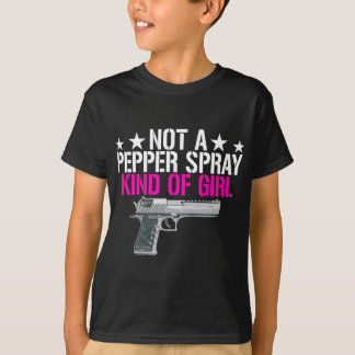 Weibchen keine Pfefferspray, eine Art Girl-Pro-Gun T-Shirt