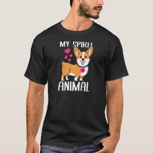 Weibchen Mein Geist Tier Corgi Hund I Liebe Mama N T-Shirt