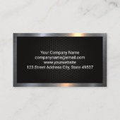 Weibchen mit Gewicht | Metallgrenzkarte Visitenkarte (Rückseite)