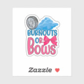 Weibchen oder Weibchen Geschlecht offenbaren Party Aufkleber (Blatt)