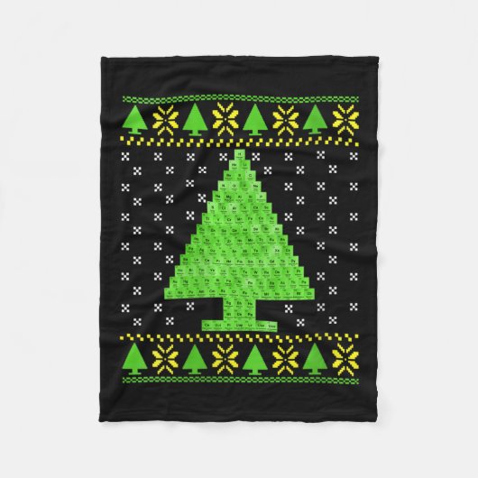 Weibchen Periodischer Tisch Ugi Weihnachtssüßer Fleecedecke (Vorderseite)