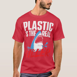 Weibchen Plastik ist der wahre KillerShark Lover O T-Shirt