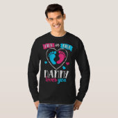 Weibchen Rosa oder Blauer Kindermädchen Lieben, di T-Shirt (Vorne ganz)