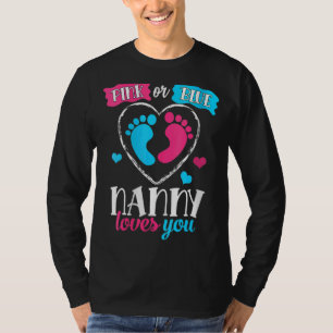 Weibchen Rosa oder Blauer Kindermädchen Lieben, di T-Shirt