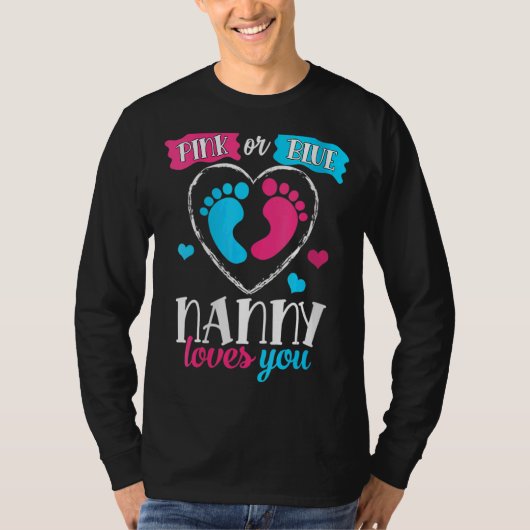 Weibchen Rosa oder Blauer Kindermädchen Lieben, di T-Shirt (Vorderseite)