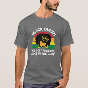 Weibchen Schwarze Königin Die mächtigste Schach Me T-Shirt
