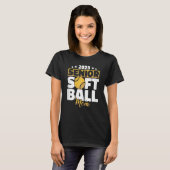Weibchen Senior Softball Mama Softball Players Sof T-Shirt (Vorne ganz)
