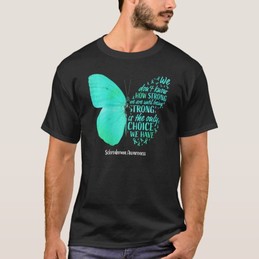 Weibchen Skleroderma Awarma Butterfly Aquamarines T-Shirt (Vorderseite)