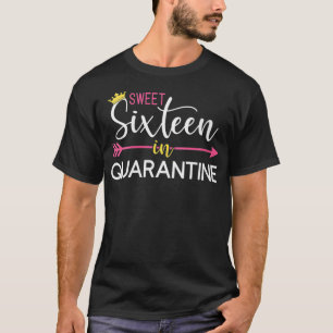 Weibchen Sweet 16 in Quarantäne für Mädchen 16. Bi T-Shirt