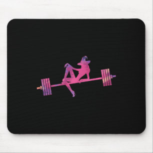 Weibchen Weightlift, Hexenhalle, Fitnessstudio O Mousepad