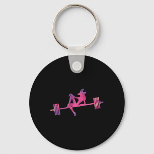 Weibchen Weightlift, Hexenhalle, Fitnessstudio O Schlüsselanhänger