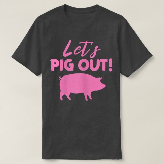 Weibchen ziehen Schweinefleischeigentümer Schweine T-Shirt (Design vorne)