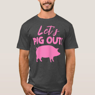 Weibchen ziehen Schweinefleischeigentümer Schweine T-Shirt