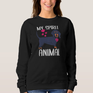 WeibchenMeine Geist Tier Dackel Hund I Liebe Mama Sweatshirt