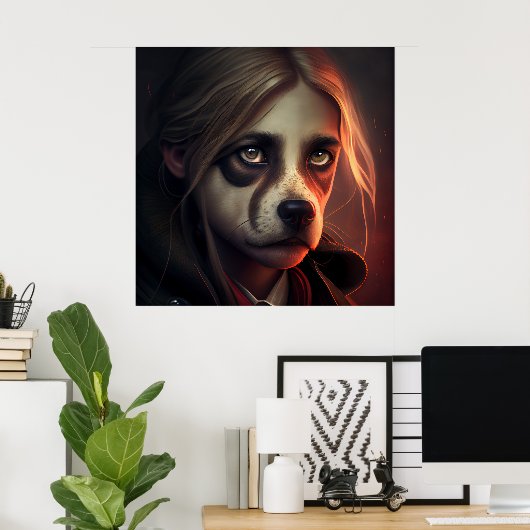 Weiberposter Fanatsy Dog Poster (Heimbüro)