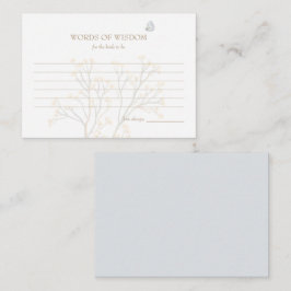 Weiblich blauer Schmetterling Worte der Weisheit Mitteilungskarte