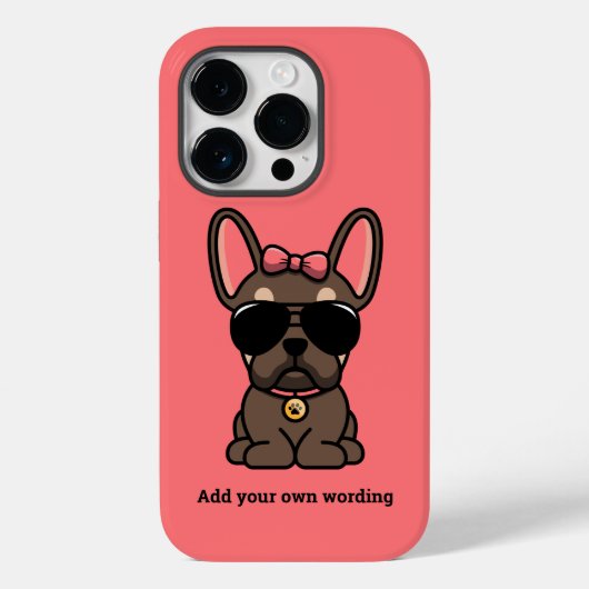 Weiblich Brown Tan French Bulldog Case-Mate iPhone Hülle (Rückseite)