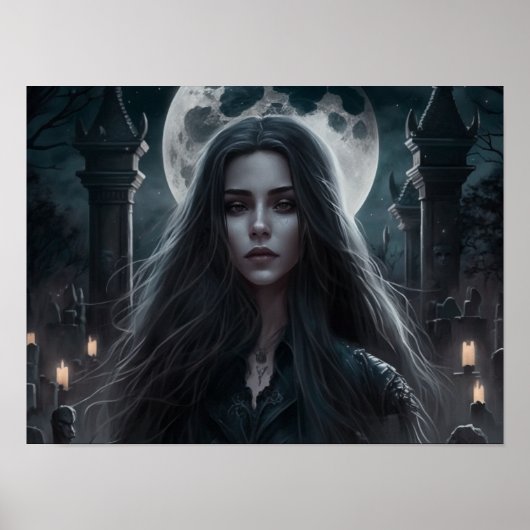 Weiblich dunkle Fantasie Goth Art Poster (Vorne)