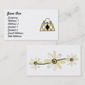 Weiblich gelbe Visitenkarten Visitenkarte (Vorne/Hinten)