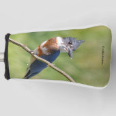 Weiblich gezogener Kingfisher Ausgesteift an der L Golf Headcover (Vorderseite)