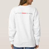 Weiblich, langärmelig patriotisch sweatshirt (Rückseite)
