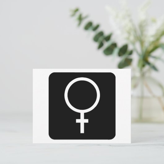 Weiblich Postkarte (Stehend Vorderseite)