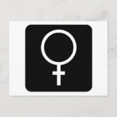 Weiblich Postkarte (Vorderseite)
