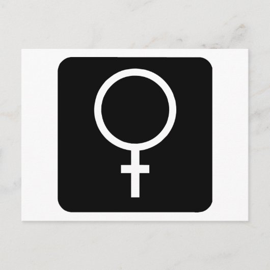 Weiblich Postkarte (Vorderseite)