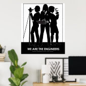 (Weiblich) Wir sind das Ingenieurposter Poster (Heimbüro)