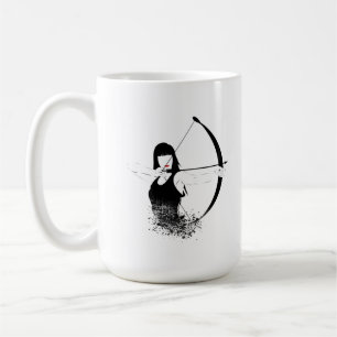 Weibliche Archer Kaffeetasse
