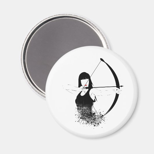 Weibliche Archer Magnet (Vorderseite/Rückseite)